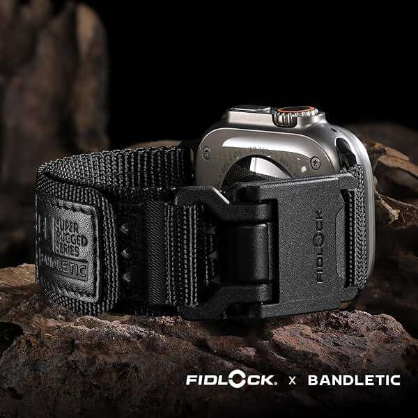 Bandletic R-Nylon Tactical Band and FIDLOCK magnetic Buckle Band Compatible with Apple Watch Ultra 49mm - Image 5