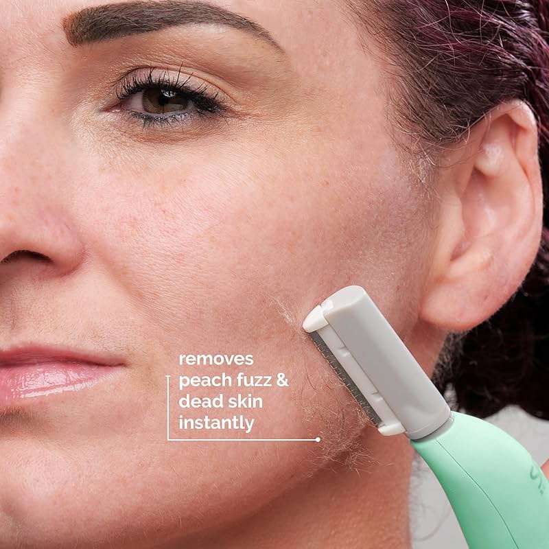 SPA SCIENCES - SIMA Patented Dermaplane Razor for Women Face – Painless 2-in-1 Facial Exfoliation & Peach Fuzz Hair Removal – Anti-Aging – 3 Speeds – Rechargeable – 19 Weeks Treatment - Image 5
