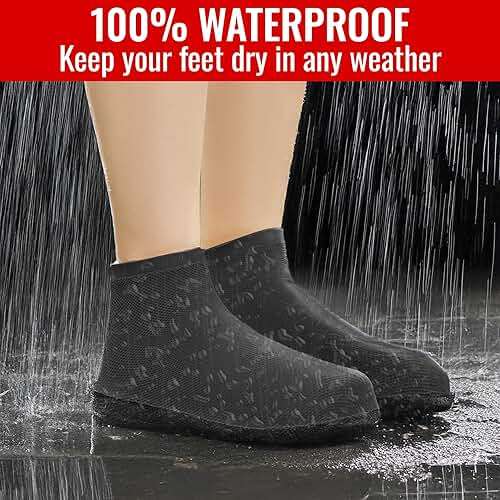 Galashield Rain Shoe Covers | Waterproof Shoe Covers for Men Women | Reusable Galoshes Overshoes - Image 2