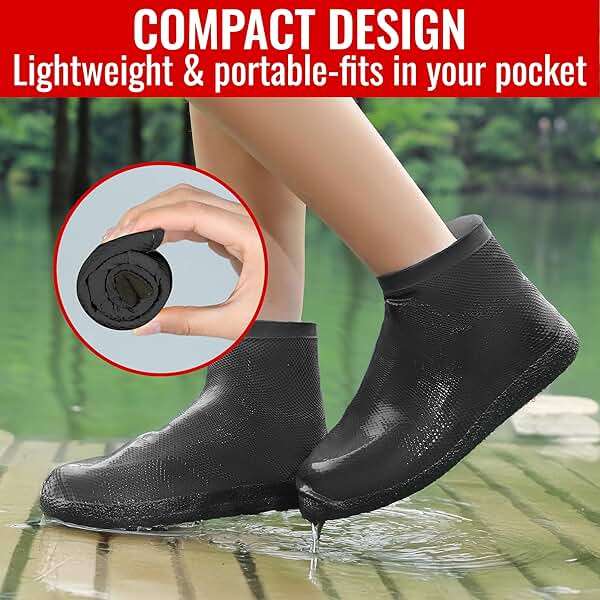Galashield Rain Shoe Covers | Waterproof Shoe Covers for Men Women | Reusable Galoshes Overshoes - Image 3