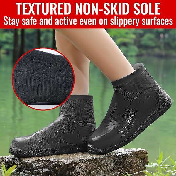 Galashield Rain Shoe Covers | Waterproof Shoe Covers for Men Women | Reusable Galoshes Overshoes - Image 4