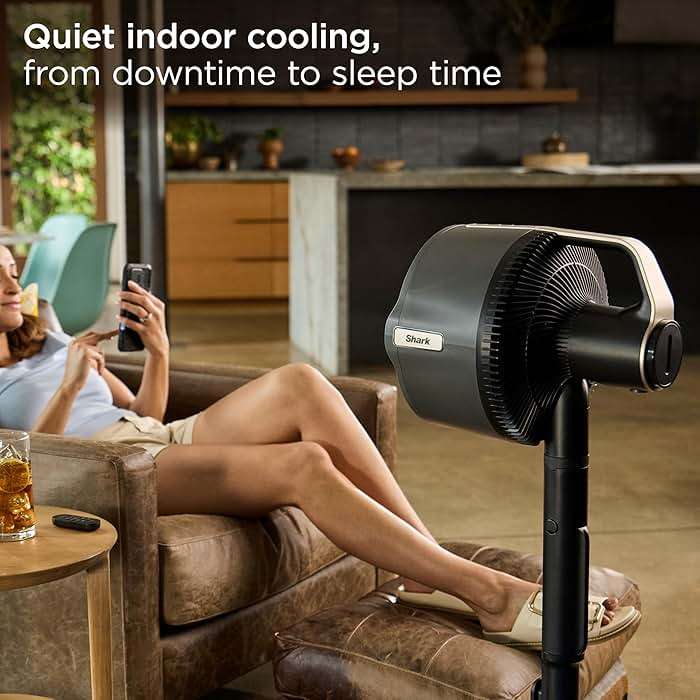 Shark FlexBreeze Pro Mist Fan, Indoor & Outdoor Oscillating Cooling Fan with Misting for Home & Patio, Floor & Tabletop, Portable Cordless & Corded, 24Hr Battery, Remote, Charcoal Grey, FA302​ - Image 5