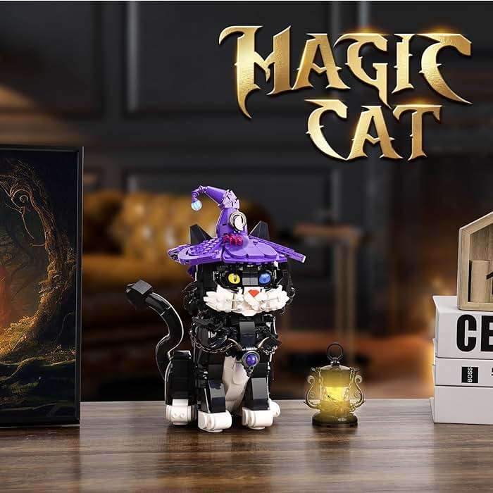 Ideas Harry Magic Cat Animal Building Set, Compatible with Lego Adults Collectible MOC Cat Model STEM Potter Toy for Home Decor,Creative Gift for Kids Boys & Girls 8-16 (1128 PCS) - Image 2