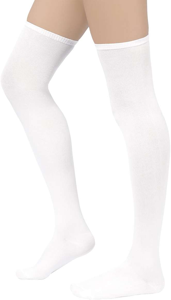 Century Star 3 Pairs Thigh High Socks for Women Over the Knee High Socks Triple Stripe Long Stockings Thigh Highs Leg Warmer - Image 2
