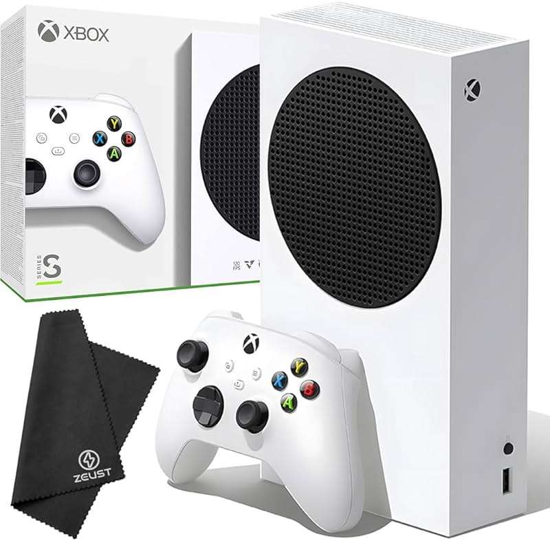 Zeust 2021 Xbox Series S 512GB All-Digital Bundle - Includes the Xbox Series Series S Console 512 GB SSD in Original Box, Wireless Controller, 1 Microfiber Cloth (New) - Image 1