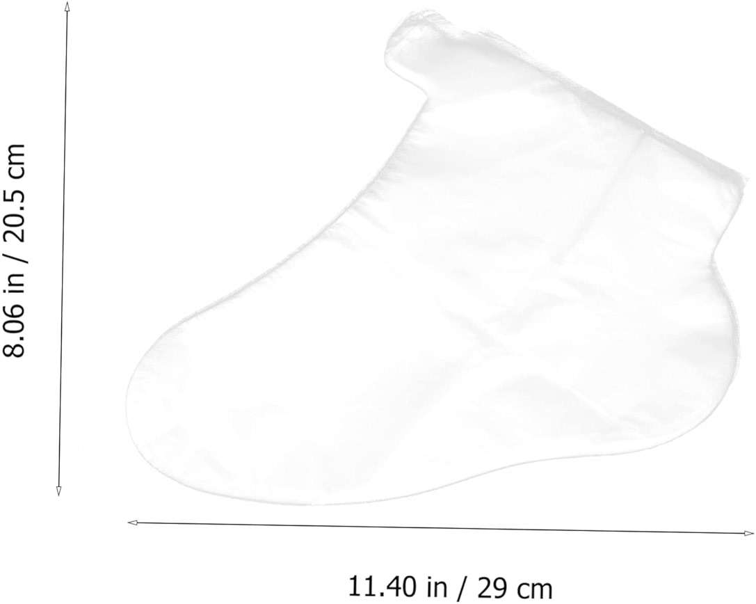 SOESFOUFU 300Pcs Disposable Foot Covers Clear Moisturizing Use Covers for Feet Spa Home Hotel Travel Protection - Image 2