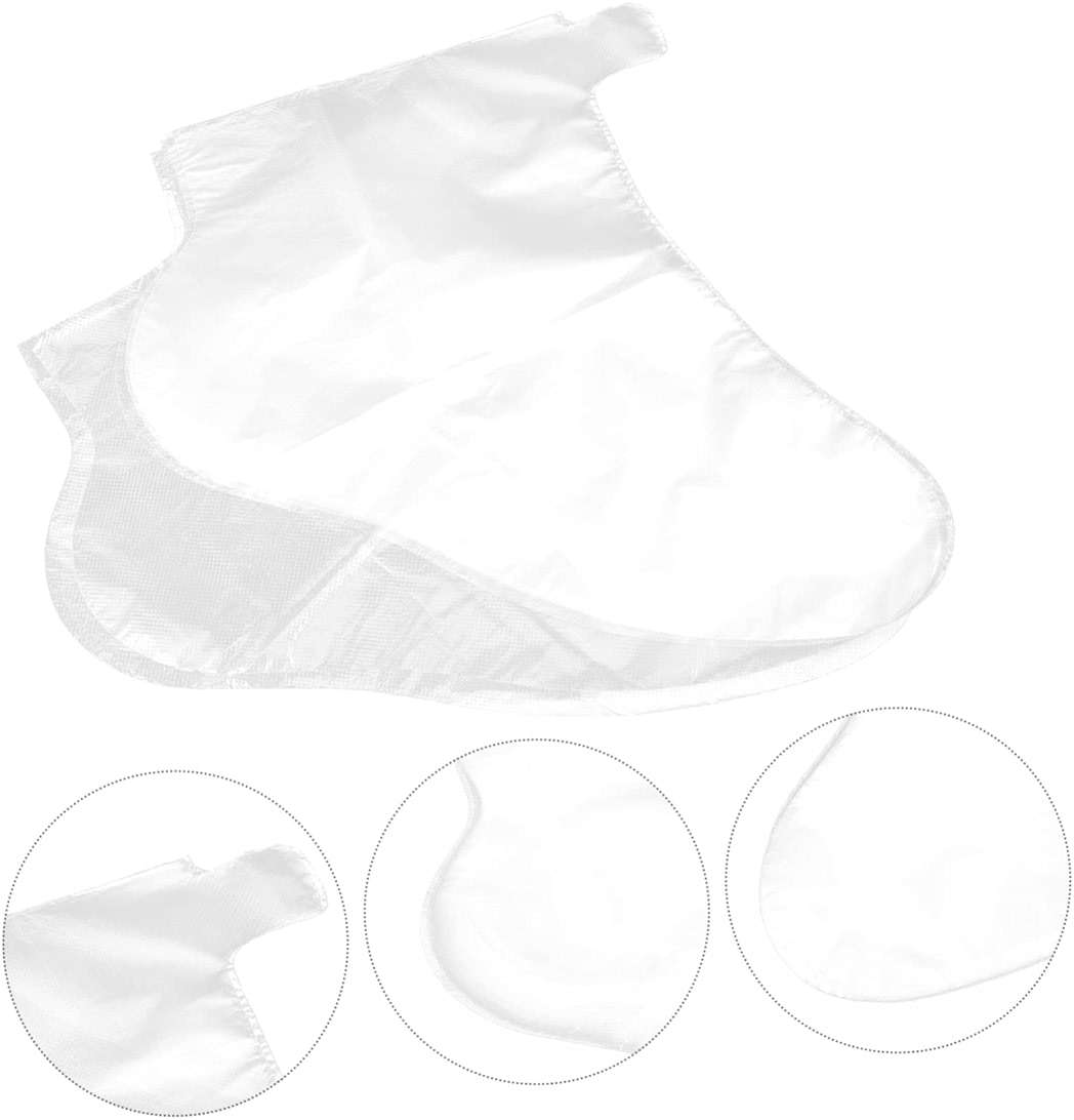 SOESFOUFU 300Pcs Disposable Foot Covers Clear Moisturizing Use Covers for Feet Spa Home Hotel Travel Protection - Image 3
