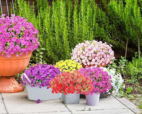 Yastouay Artificial Flowers for Outdoors, 14 Bundles Fake Outdoor Flowers, UV Resistant Artificial Plants & Flowers for Decoration, White Realistic Morning Glory for Outdoor Porch Garden Decoration - Image 7