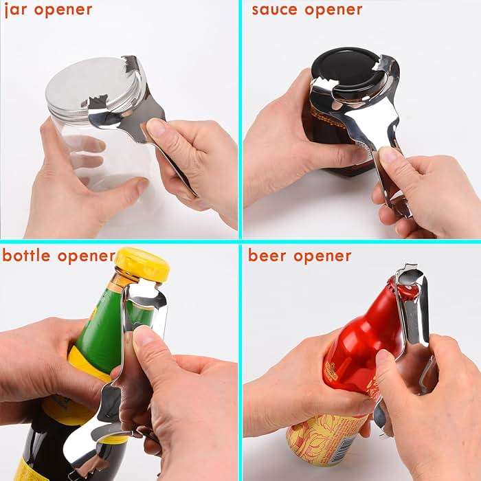 Mason Jar Opener for Canning Lids No Lid Dents or Damage,Multi-Purpose for Bottle Opener and Various Lids Canning Jar Opener,Easy Twist Manual Handheld Top Remover - Image 7