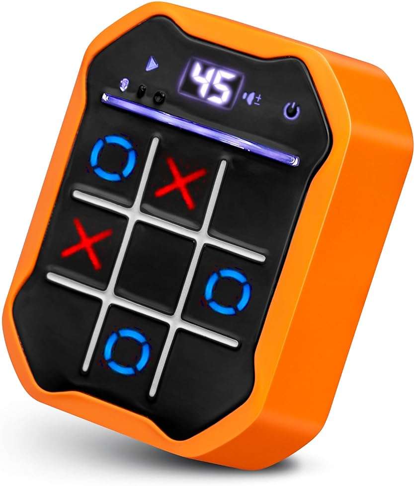 Electronic Tic-Tac-Toe Handheld Game | 3-in-1 Memory & Brain Games | Birthday Gift for Kids and Adults | Touchscreen Travel Friendly with Sound & Voice Effects for Kids Age 7+ - Image 1