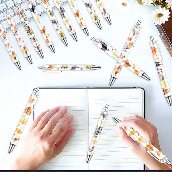 Wxiben Chicken Ballpoint Pens Gifts - 24PCS Cute Roosters Pens Set Retractable Farm Animals Pens Smooth Writing Cartoon Chicken Pens for Office Stationery School Supplies for Women Teacher Gift - Image 4