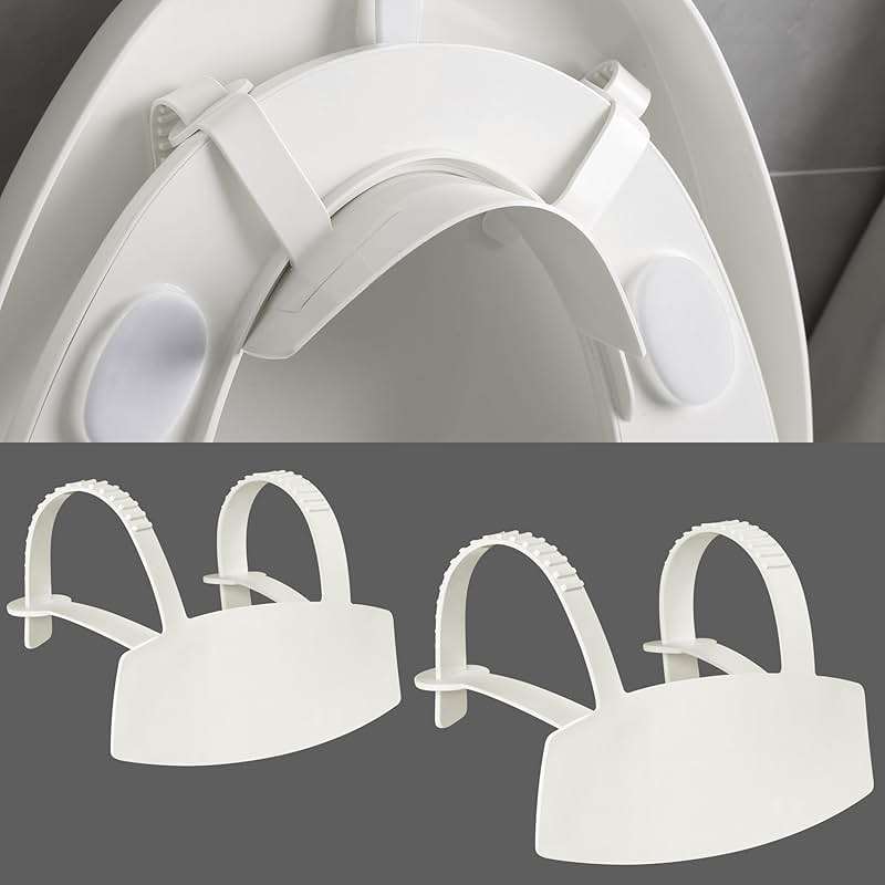 Doytn Universal Pee Deflector for Toilet Seat with Toilet lid Lifter, Toilet Splash Guard Prevents Kids and Adult from Peeing Splash Size ：11.5 * 8.3”(2PCS) - Image 1