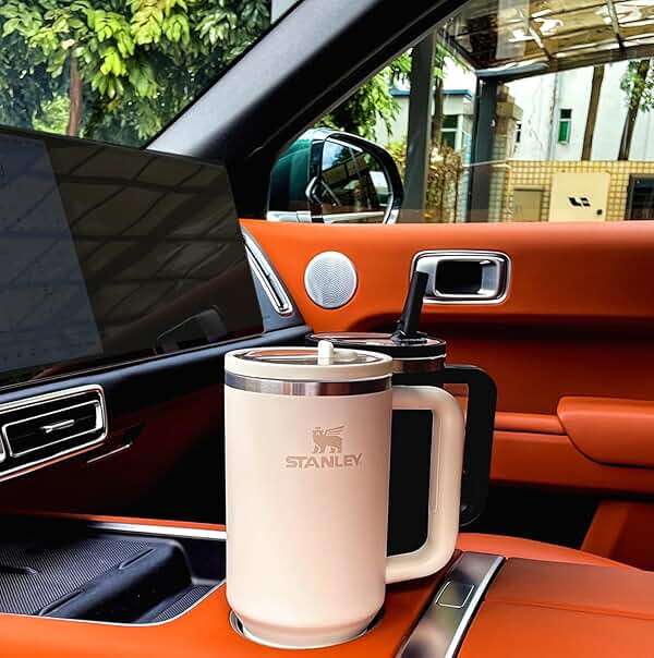 Stanley Lid Replacement 40 oz Cream 2.0 no Spill Lid Leak Proof Spill Proof Cup Lid Stanley Quencher Cup Lid Accessories - Image 2