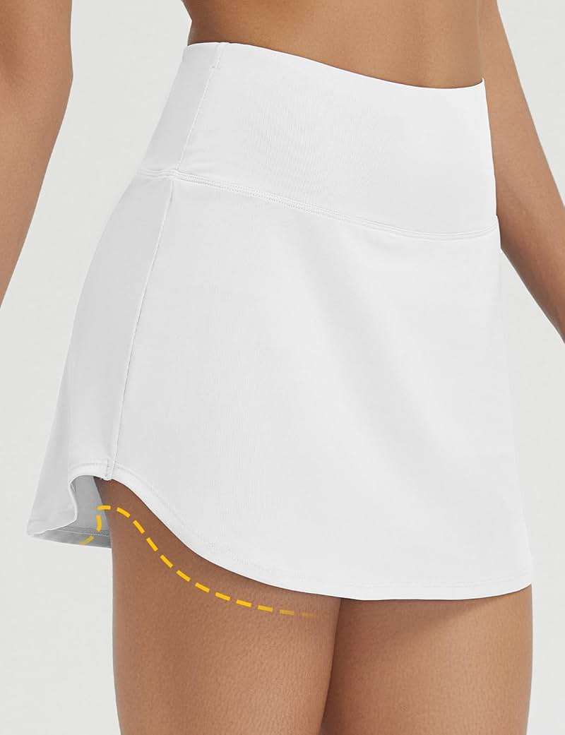 baleaf Womens Tennis Athletic Skirt Golf Skorts for Women High Waisted with Shorts Pockets Running - Image 2