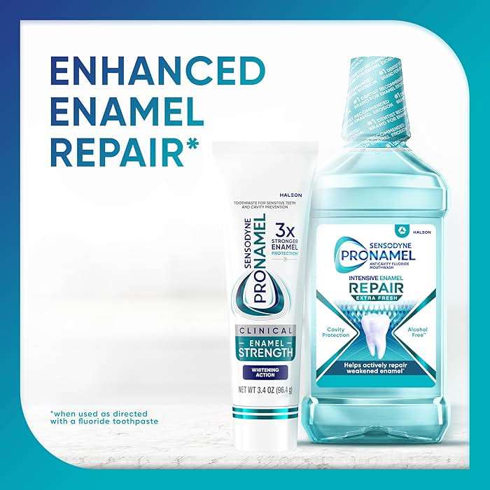 Sensodyne Pronamel Clinical Enamel Strengthening Toothpaste, Whitening Action, 3.4 oz (3 Pack) - Image 8