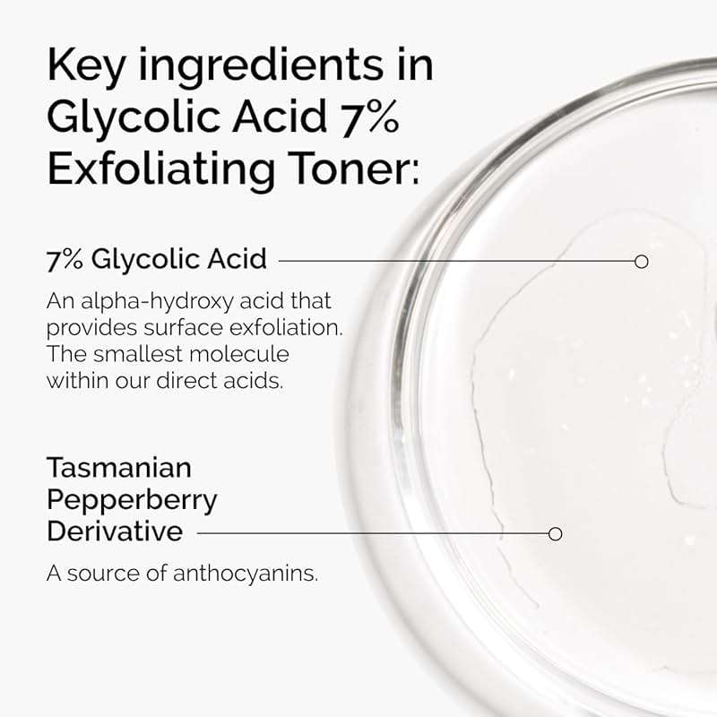 The Ordinary Glycolic Acid 7% Exfoliating Toner, Brightening and Smoothing Daily Toner for More Even-Looking Skin Tone - Image 4