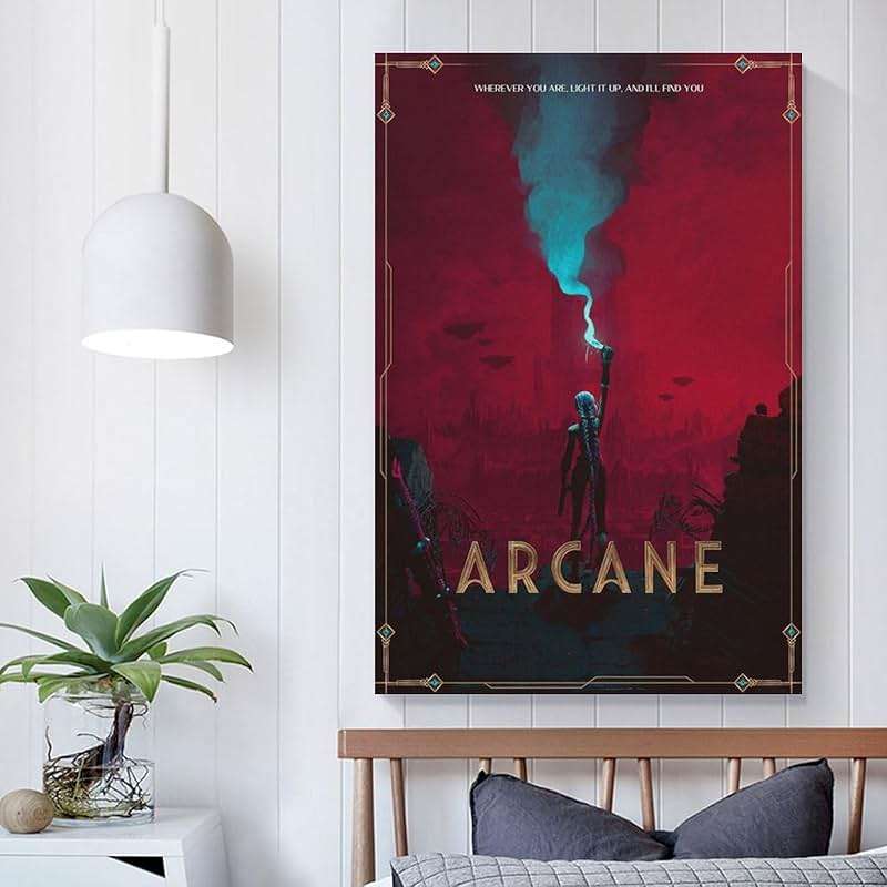MWKGQXKL Arcane Canvas Poster Wall Art Decor Print Picture Paintings for Living Room Bedroom Decoration 12x18inch(30x45cm) - Image 5