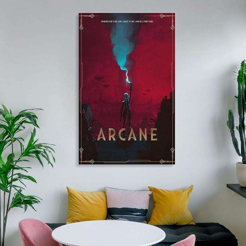 MWKGQXKL Arcane Canvas Poster Wall Art Decor Print Picture Paintings for Living Room Bedroom Decoration 12x18inch(30x45cm) - Image 6