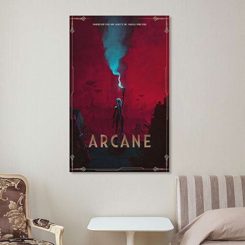 MWKGQXKL Arcane Canvas Poster Wall Art Decor Print Picture Paintings for Living Room Bedroom Decoration 12x18inch(30x45cm) - Image 7