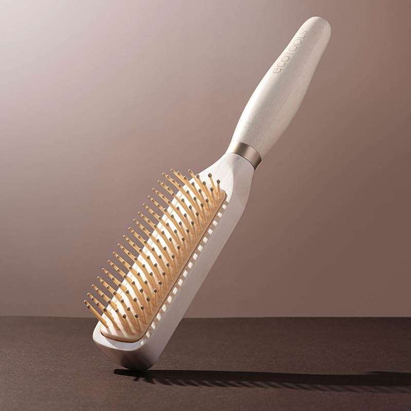 EcoTools Curl Activating Detangler Hairbrush, Gently Detangle Wet Hair, Style, Define, & Enhance Curly & Wavy Hair, Less Breakage & Fall Out, Renewable Bamboo, Vegan & Cruelty-Free, 1 Count - Image 7