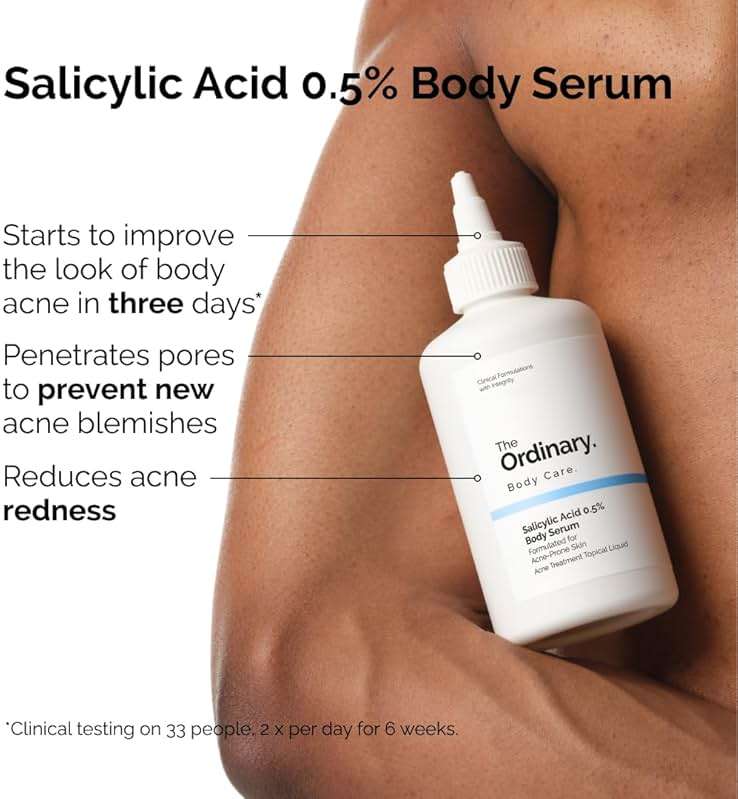 The Ordinary Salicylic Acid 0.5% Body Serum, Exfoliating Treatment for Acne-Prone Skin, 8.1 Fl Oz - Image 2
