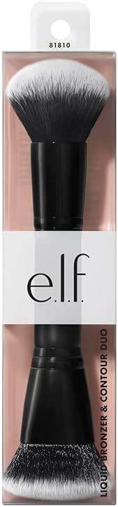 e.l.f. Liquid Bronzer & Contour Duo Brush, Silky Highly Pigmented Formula with Dual-ended Makeup Brush, Synthetic Bristles, 100% Vegan and Cruelty-Free - Image 6