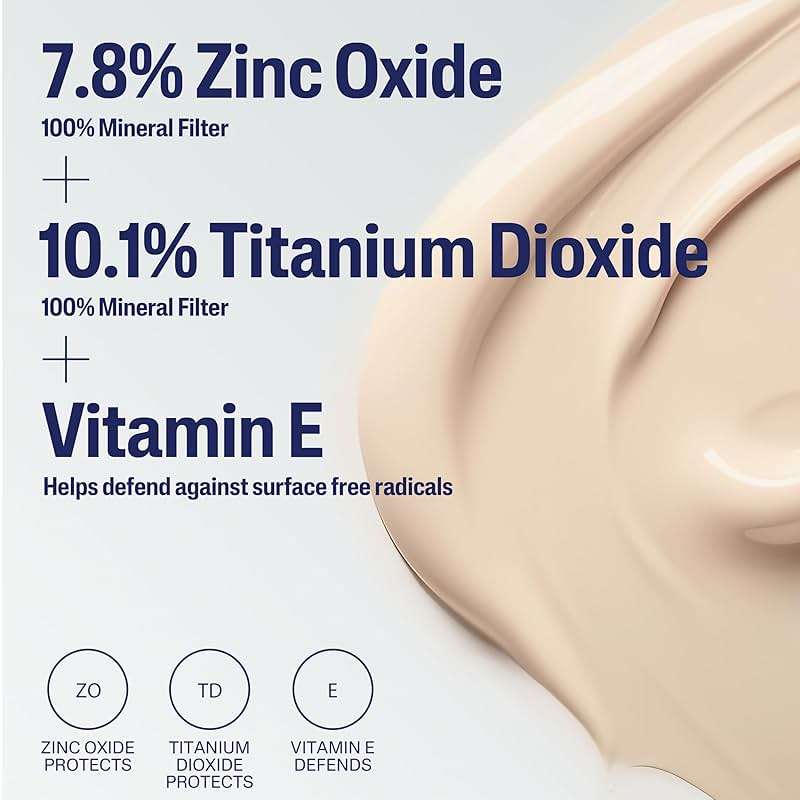 CETAPHIL Everyday Sunscreen Tinted Face Lotion, 1.7 fl oz, Travel Size Sunscreen, 100% Mineral UVA/UVB Filters: Titanium Dioxide & Zinc Oxide, SPF 40, For Sensitive Skin - Image 3