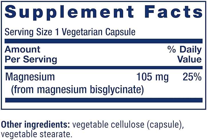 Life Extension Magnesium Glycinate, Heart Health, Bone Health, Nerve and Muscle Support, Highly absorbable, Gluten-Free, Non-GMO, Vegetarian, 90 Capsules - Image 3
