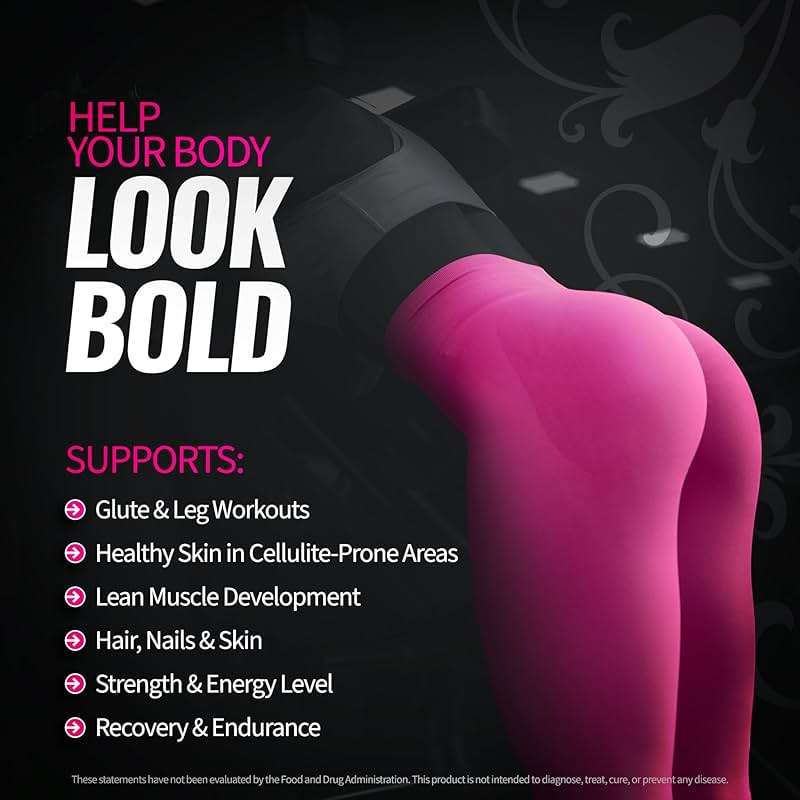 Bold Buns Creatine for Women – Supplement with Collagen & BCAA – Supports Muscle Development, Post-Workout Recovery, Skin Elasticity, Healthy Hair & Nail (30 Servings, Unflavored) - Image 2