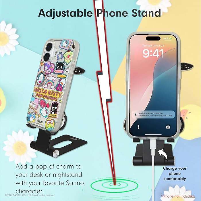 Sonix x Sanrio Character Phone Stand | Adjustable Cell Phone Holder, Desk Stand, Dock | Pochacco - Image 4
