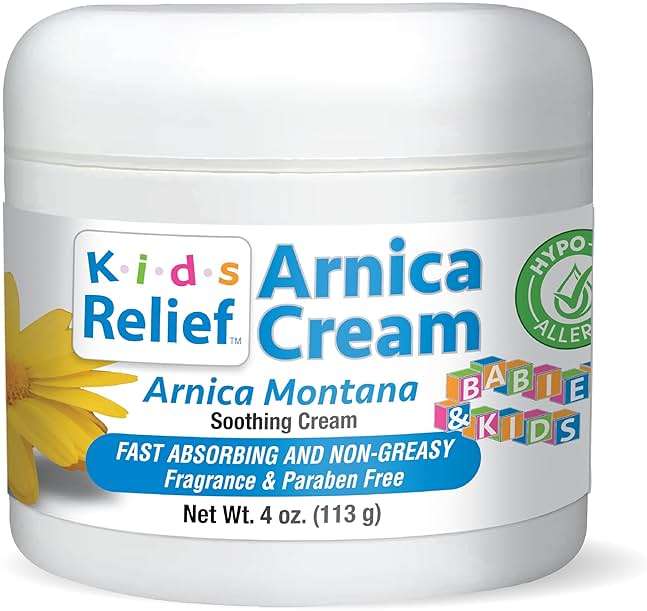 Kids Relief Arnica Cream, Natural, Non Greasy, Hypo-Allergenic and Unscented Cream for Children, 4 oz (Pack of 1) - Image 1
