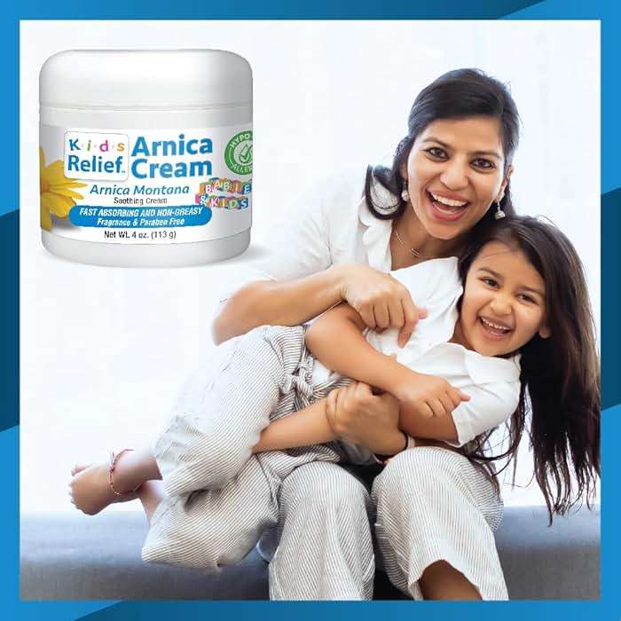 Kids Relief Arnica Cream, Natural, Non Greasy, Hypo-Allergenic and Unscented Cream for Children, 4 oz (Pack of 1) - Image 3