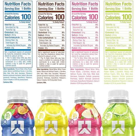 RYSE Clear Protein Drink - Variety Pack - 100 Calories, 22g Whey Isolate Protein Shake, Sugar-Free, 0g Fat & Lactose-Free - Refreshing Ready-to-Drink Beverage - 16.9 fl oz Bottles (12-Pack) - Image 2