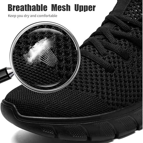 YRLTYO Mens Running Shoes Slip On Tennis Walking Sneakers Workout Athletic Lightweight Casual Sport Shoes - Image 3