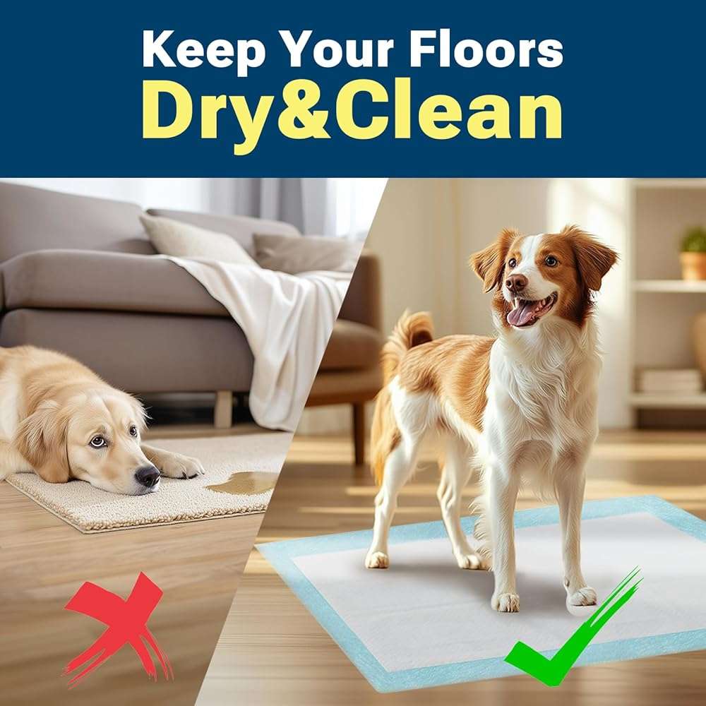 Clean Spaces Extra Large Puppy Pads 28"x34",Super Absorbent Disposable Pee Pads for Dogs / Wee Wee Pads / Potty Training Pads, Incontinence Bed Underpads for Adults, 50 Count - Image 4