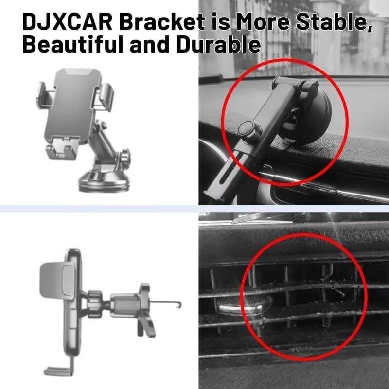 DJXCAR Car Phone Holder Mount Fit for BMW X7 2019-2022/X5 2019-2023/X6 2020-2023(Only fits for 12.3-inch Screen), Car Dashboard Mount,Thick Cases Friendly Fit for iPhone/Android and All Smartphones - Image 2