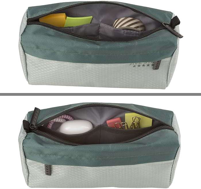 Five Star Pencil Pouch, Pen Case, 9-Pocket Zipper Pouch, Storage Organizer for School Supplies Earbuds Chargers Cables Makeup, Green/Juniper (500214F-ECM) - Image 7
