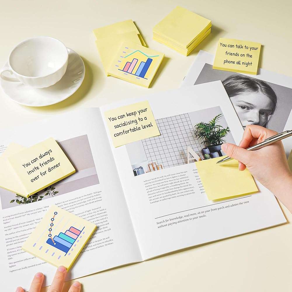 (18 Pack) Sticky Notes 3x3 in Yellow, Strong Adhesive, Clean Removal, Recyclable, Self-Stick Pads, Easy to Post for Home, Office, Notebook - Image 2
