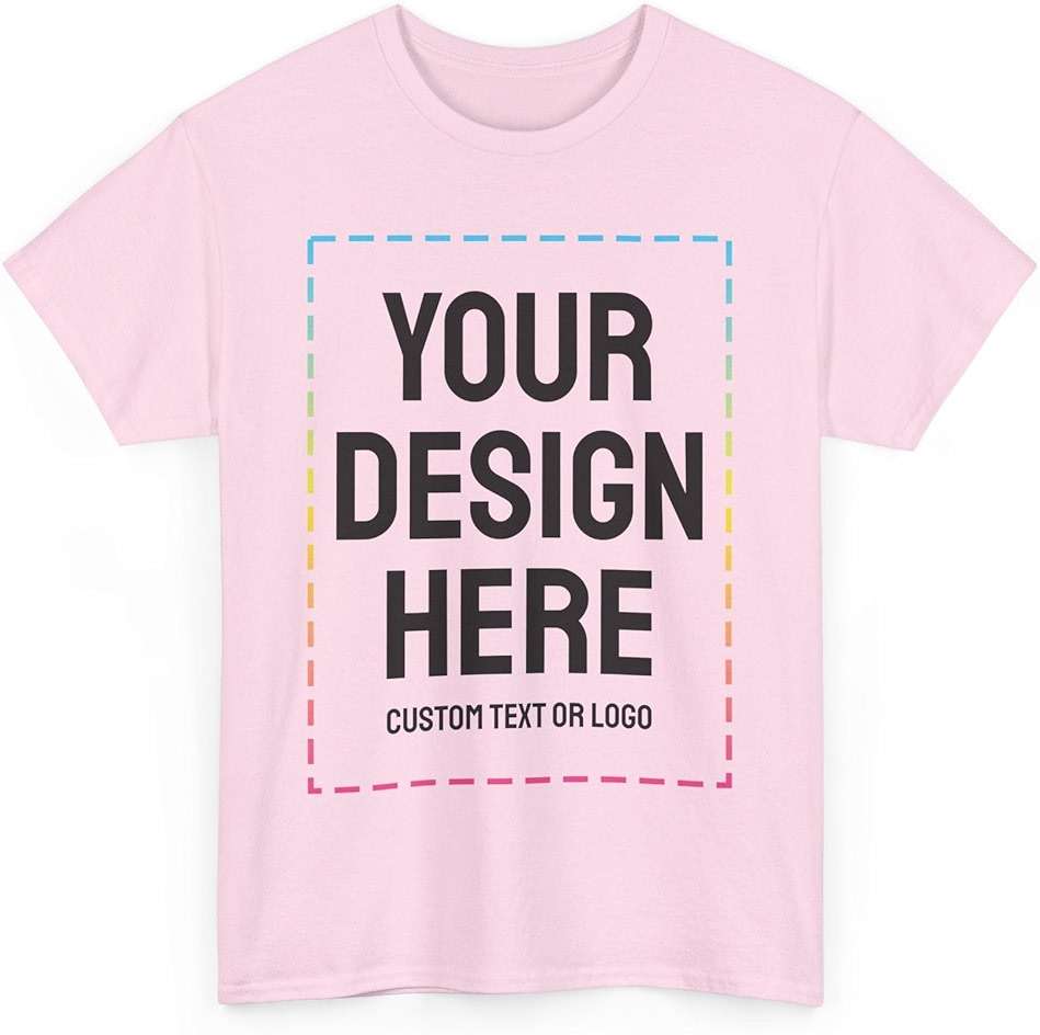 Custom T-Shirts - Personalized, Customized Cotton Tees - Create Your Own with Photo, Text, Name or Logo for Men and Women - Image 1
