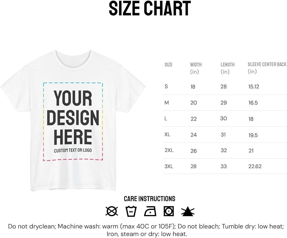 Custom T-Shirts - Personalized, Customized Cotton Tees - Create Your Own with Photo, Text, Name or Logo for Men and Women - Image 7