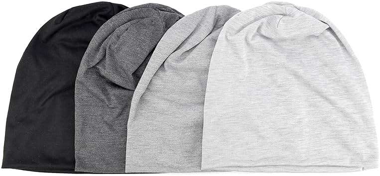 EINSKEY Lightweight Slouchy Beanie for Men Women, Oversize Thin Cotton Skull Cap Chemo Cap Night Sleeping Hat for All Seasons - Image 8