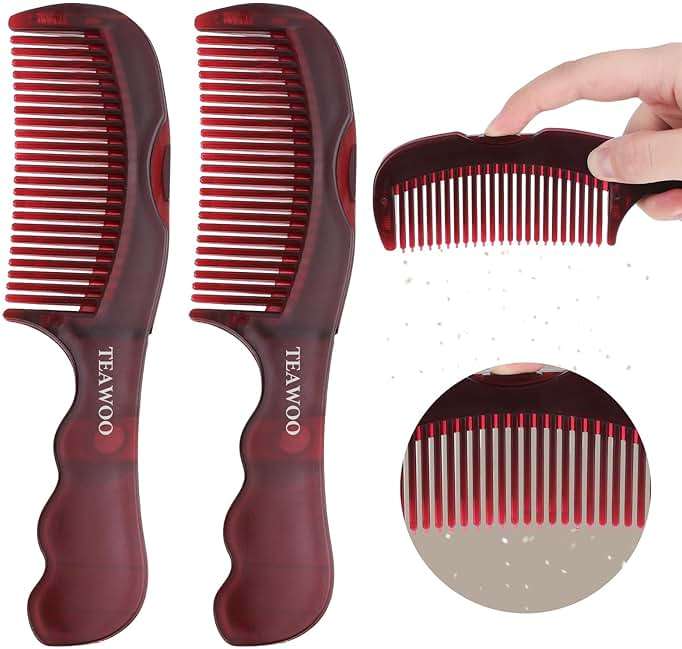 TEAWOO 2PCS Anti Dandruff Comb, Scalp Detox Comb for Scalp Build Up, Sweep Dandruff Removal Brush for Hair Care (Patented) - Image 1