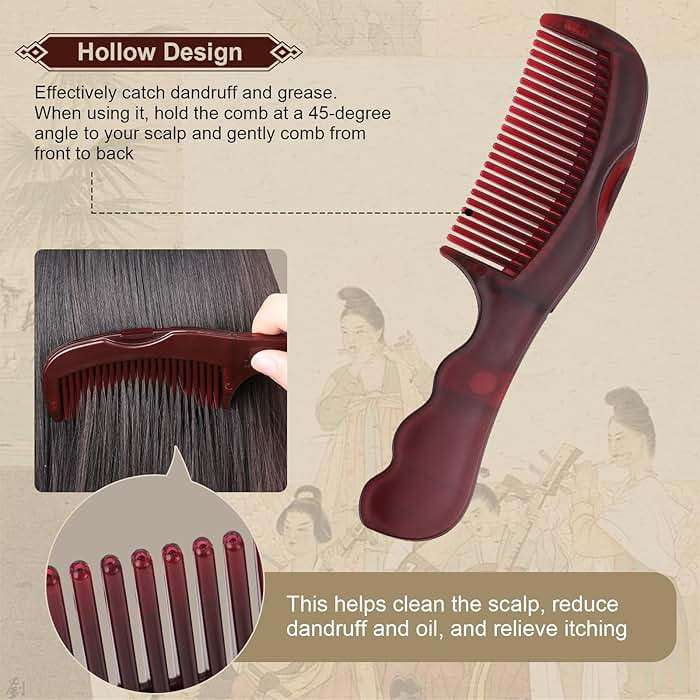 TEAWOO 2PCS Anti Dandruff Comb, Scalp Detox Comb for Scalp Build Up, Sweep Dandruff Removal Brush for Hair Care (Patented) - Image 3