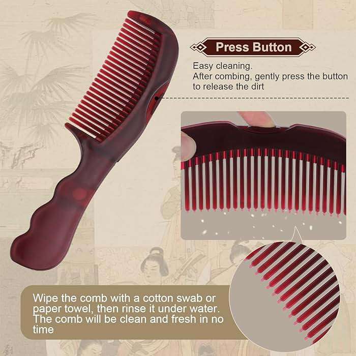 TEAWOO 2PCS Anti Dandruff Comb, Scalp Detox Comb for Scalp Build Up, Sweep Dandruff Removal Brush for Hair Care (Patented) - Image 4