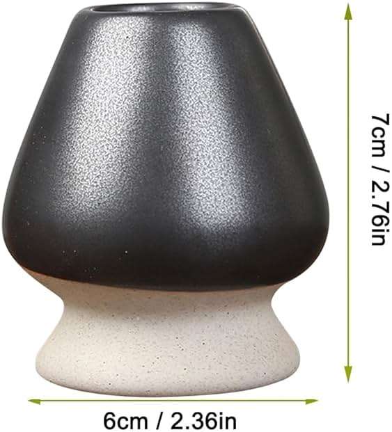 Matcha Tea Whisk Holder, 1Pc Chasen Stand, Ceramic Holder Chasen Stand fit for Traditional Japanese Tea Matcha Set Accessories (Black) - Image 3