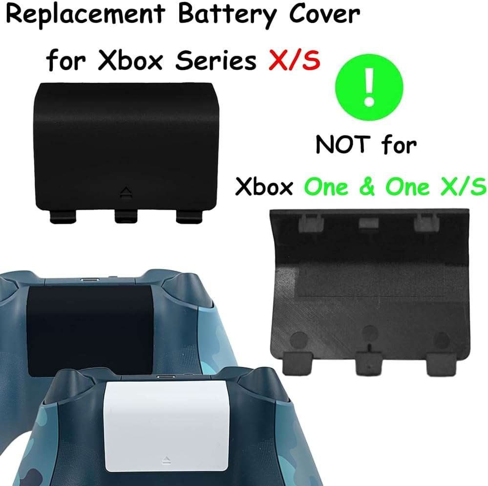 4 Pack Battery Cover for Xbox Series X/S Controller Cover[NOT for Xbox One & One X/S]Battery Back Cover for Xbox Series X/S Controller,Battery Back Shell Covers Replacement for Xbox Series X/S - Image 5