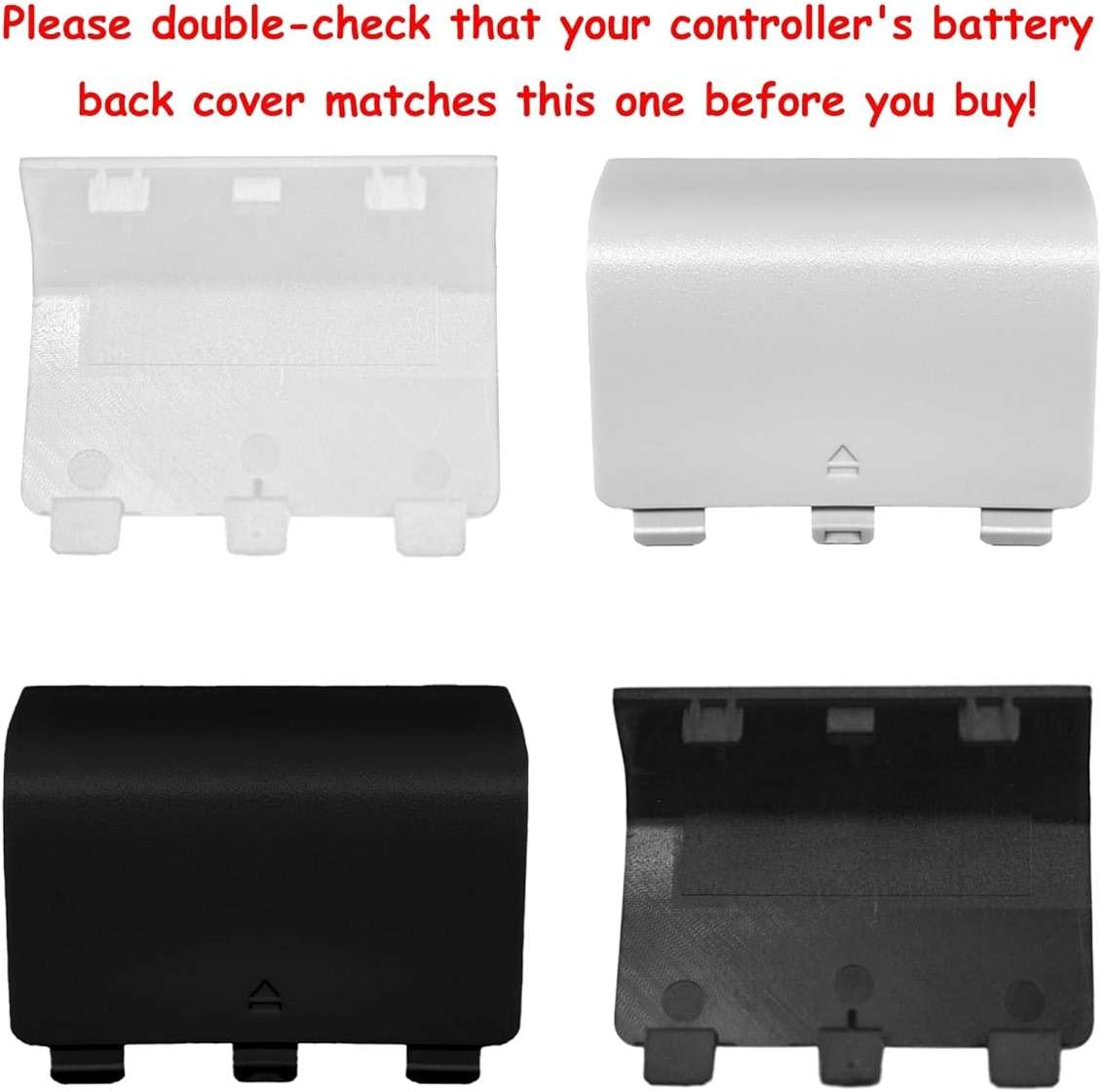 4 Pack Battery Cover for Xbox Series X/S Controller Cover[NOT for Xbox One & One X/S]Battery Back Cover for Xbox Series X/S Controller,Battery Back Shell Covers Replacement for Xbox Series X/S - Image 6