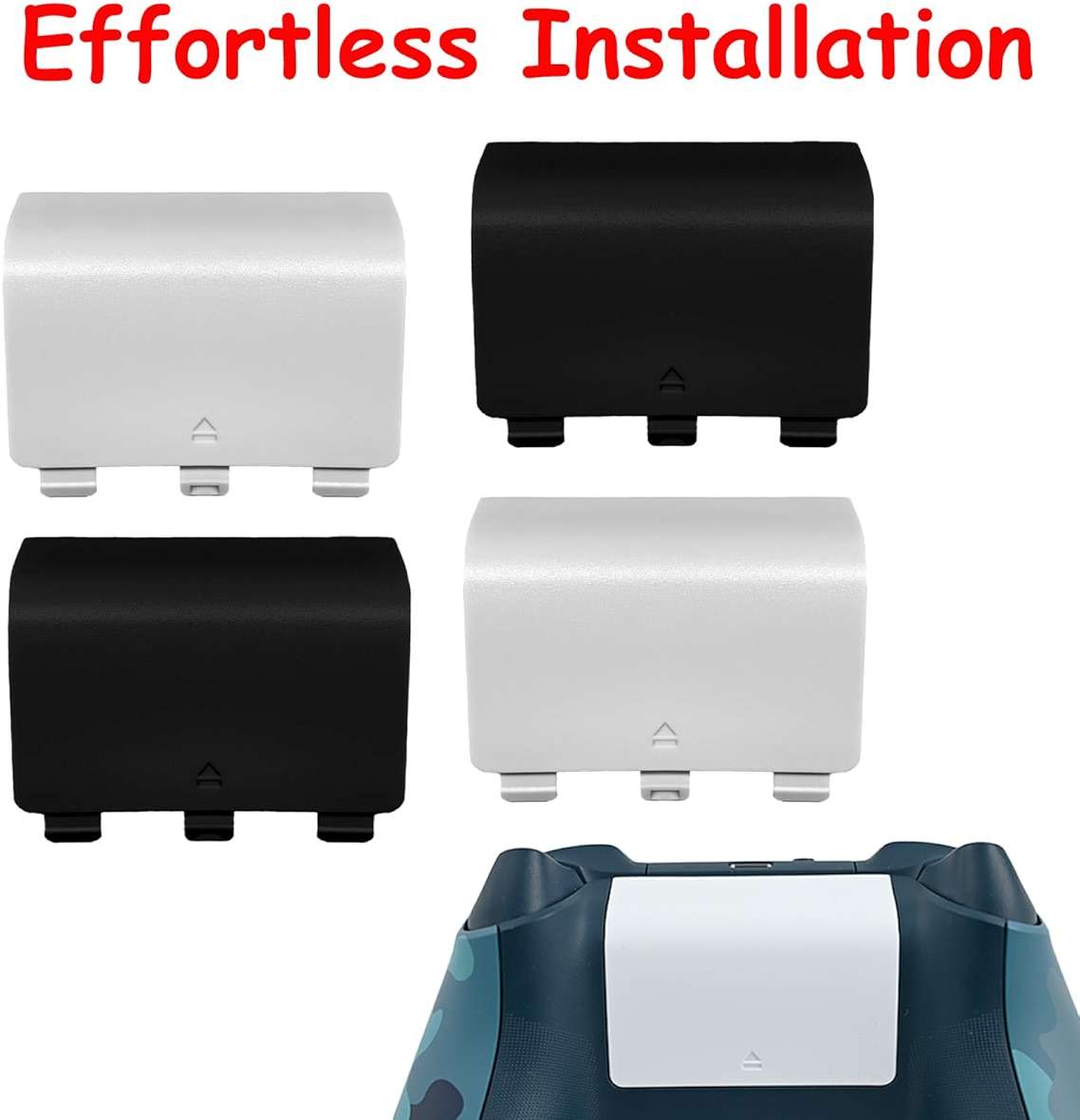 4 Pack Battery Cover for Xbox Series X/S Controller Cover[NOT for Xbox One & One X/S]Battery Back Cover for Xbox Series X/S Controller,Battery Back Shell Covers Replacement for Xbox Series X/S - Image 7