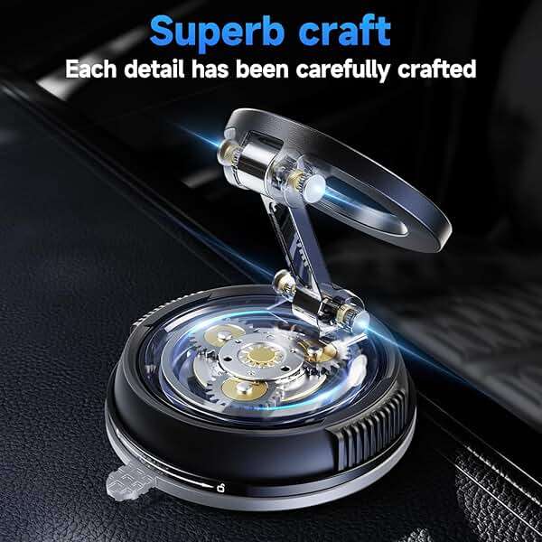 ANDERY Car Phone Holder for Magsafe [78+LBS Strongest Suction & 2400gf Strongest Magnetic] 360° Adjustable Car Phone Mount, Phone Holders for Your Car for iPhone 17-12 Pro Max Air Plus (Carbon Fiber) - Image 7