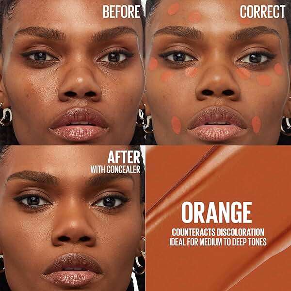 Maybelline Instant Age Rewind Instant Eraser Color Correcting Concealer, Crease-Resistant Coverage, Up to 12HR Moisturizing Wear, Orange Color Corrector, 159, 1 Count - Image 3